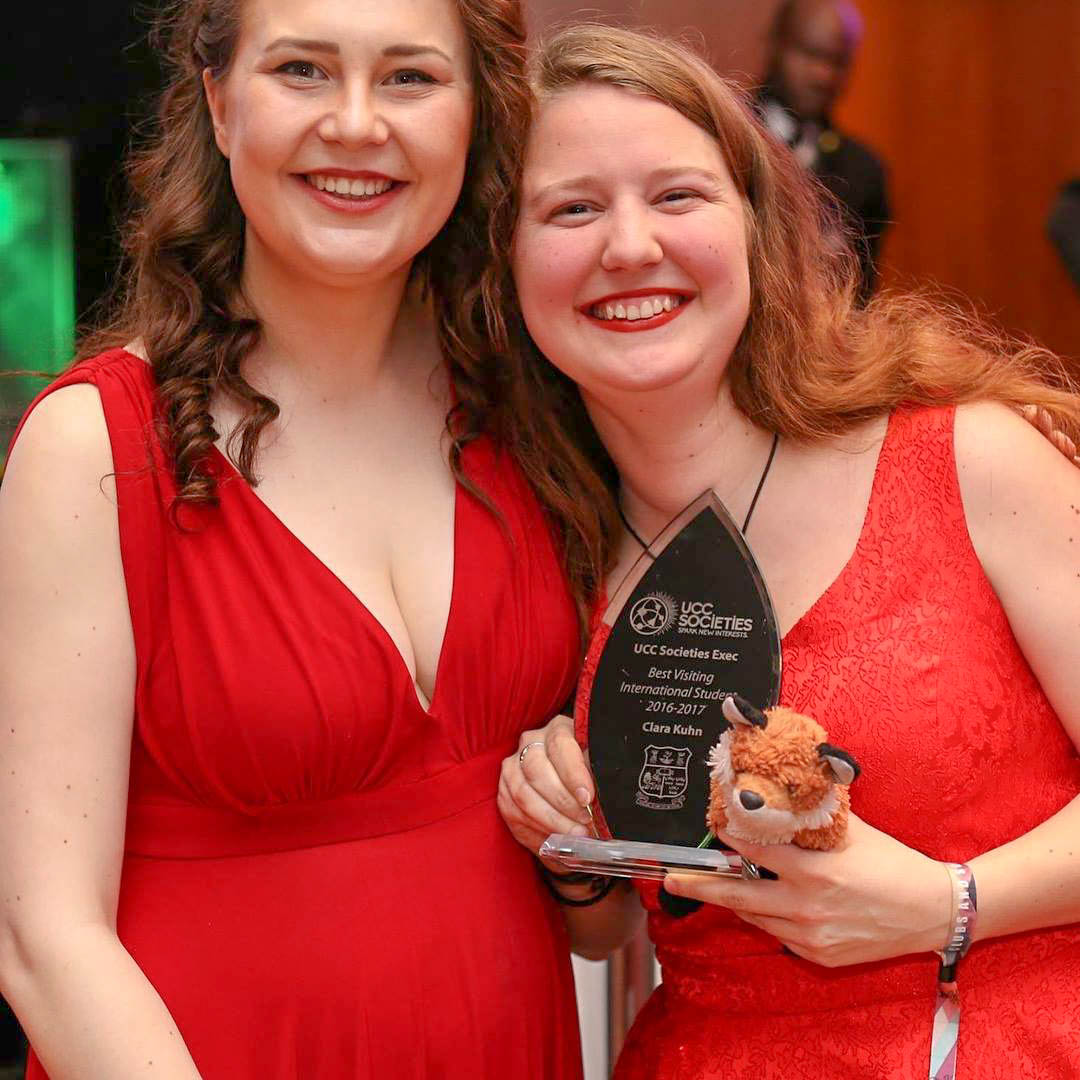 Verleihung des Preises der UCC Societies für Best Visiting Student 2016/17