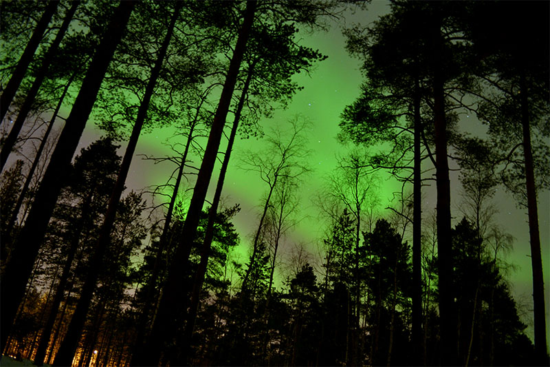 Nordlichter in Finnland