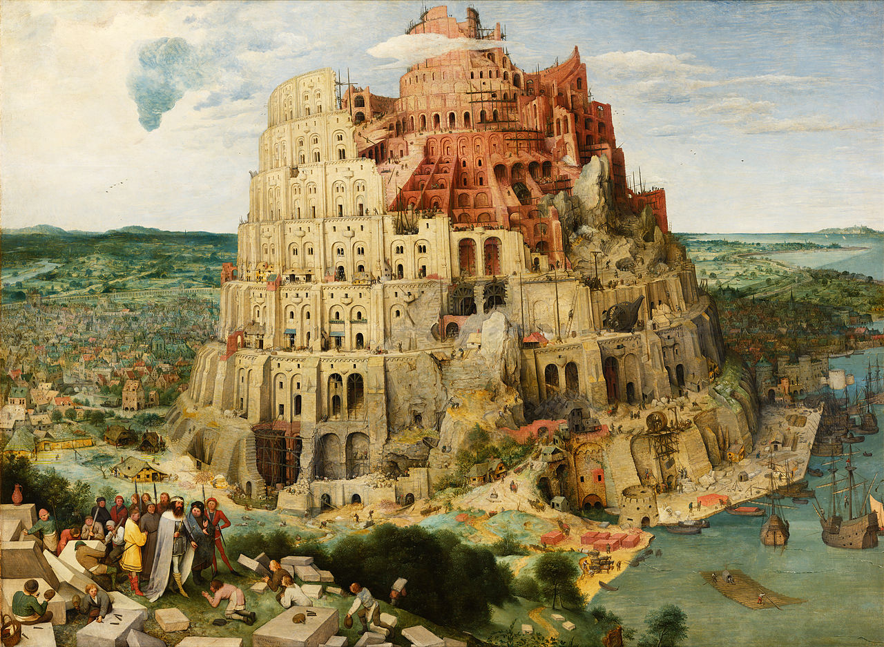 Pieter Bruegel, Turmbau zu Babel, Kunsthistorisches Museum Wien.