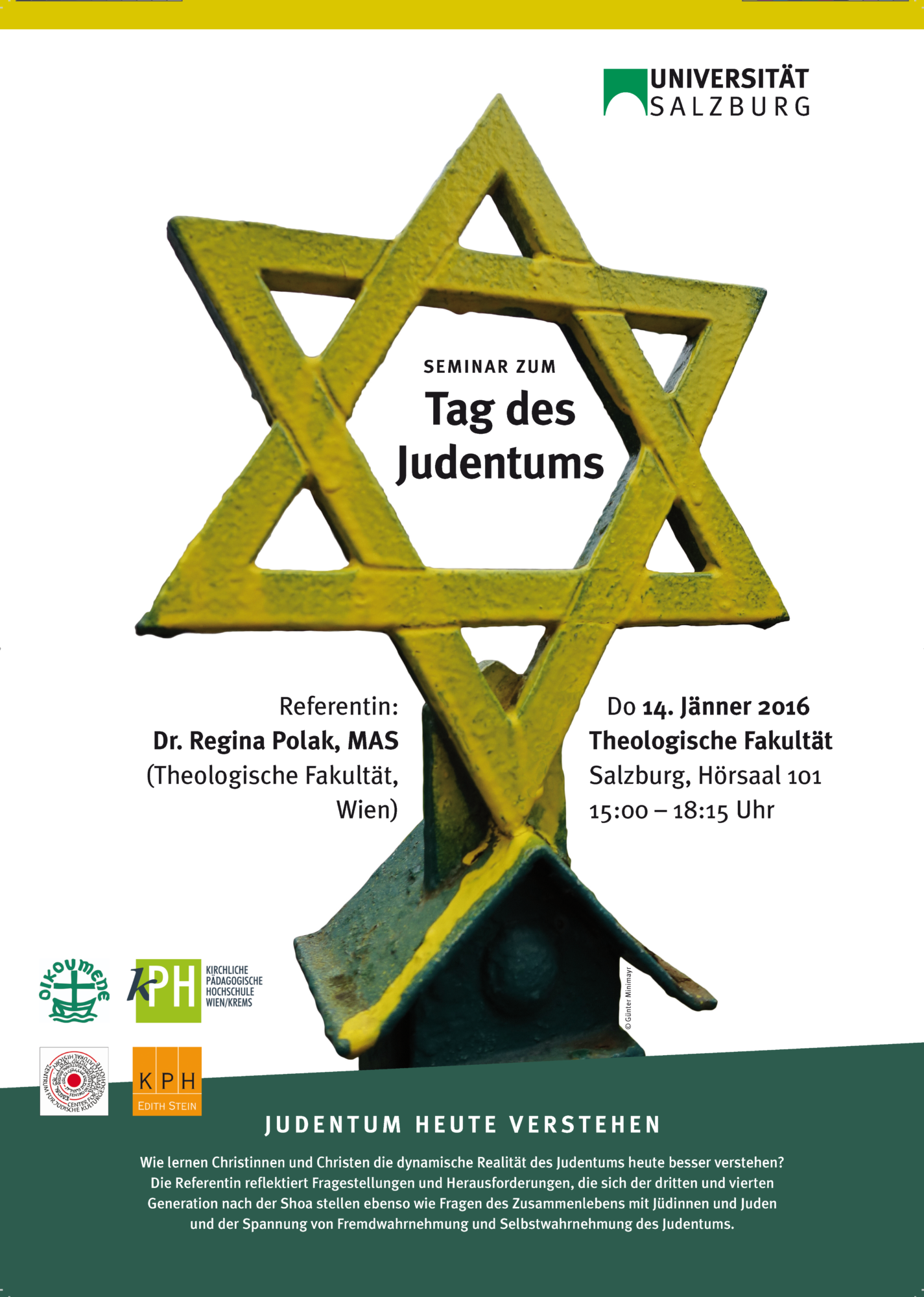 Tag des Judentums 2016 - Plakat