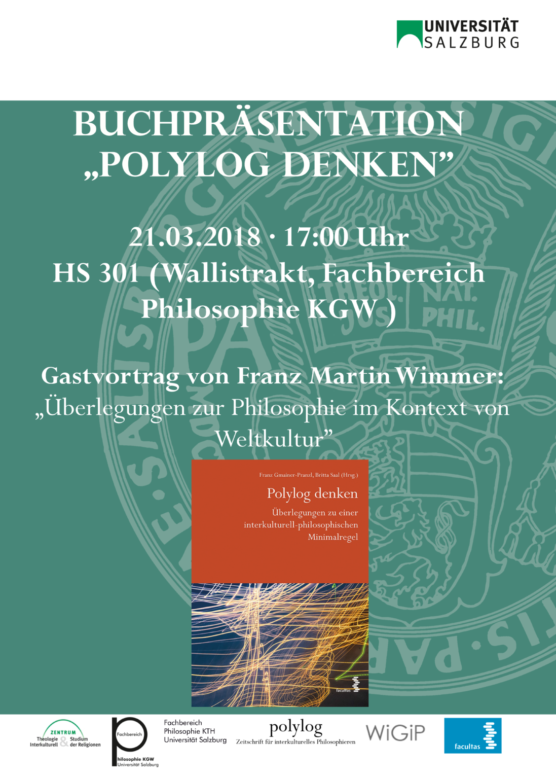 21.03.2018: Buchpräsentation „Polylog denken“ - Universität Salzburg