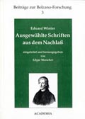 Eduard Winter: Ausgewählte Schriften aus dem Nachlaß