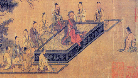 Chinesischer Meister und Schüler