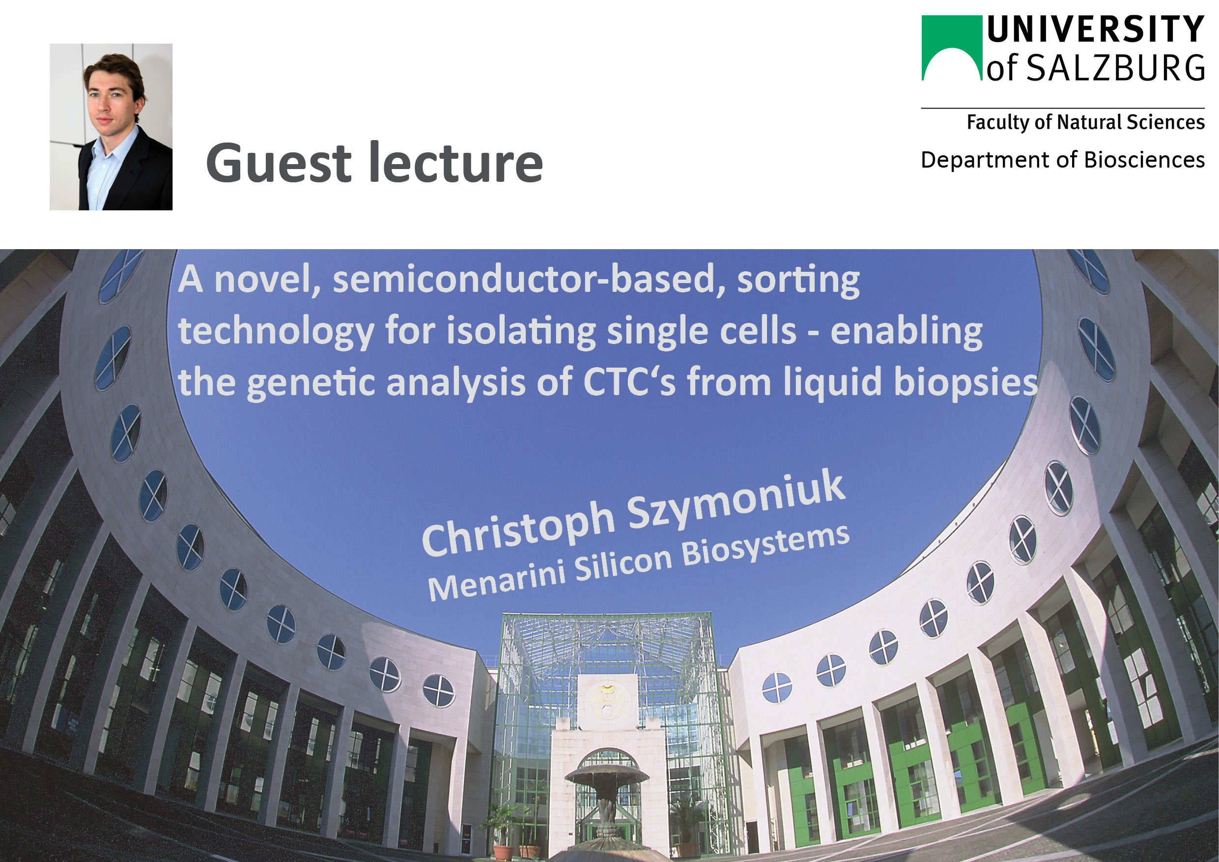 Deparray Logo 09.04. – Guest lecture: A novel, semiconductor-based, sorting ...