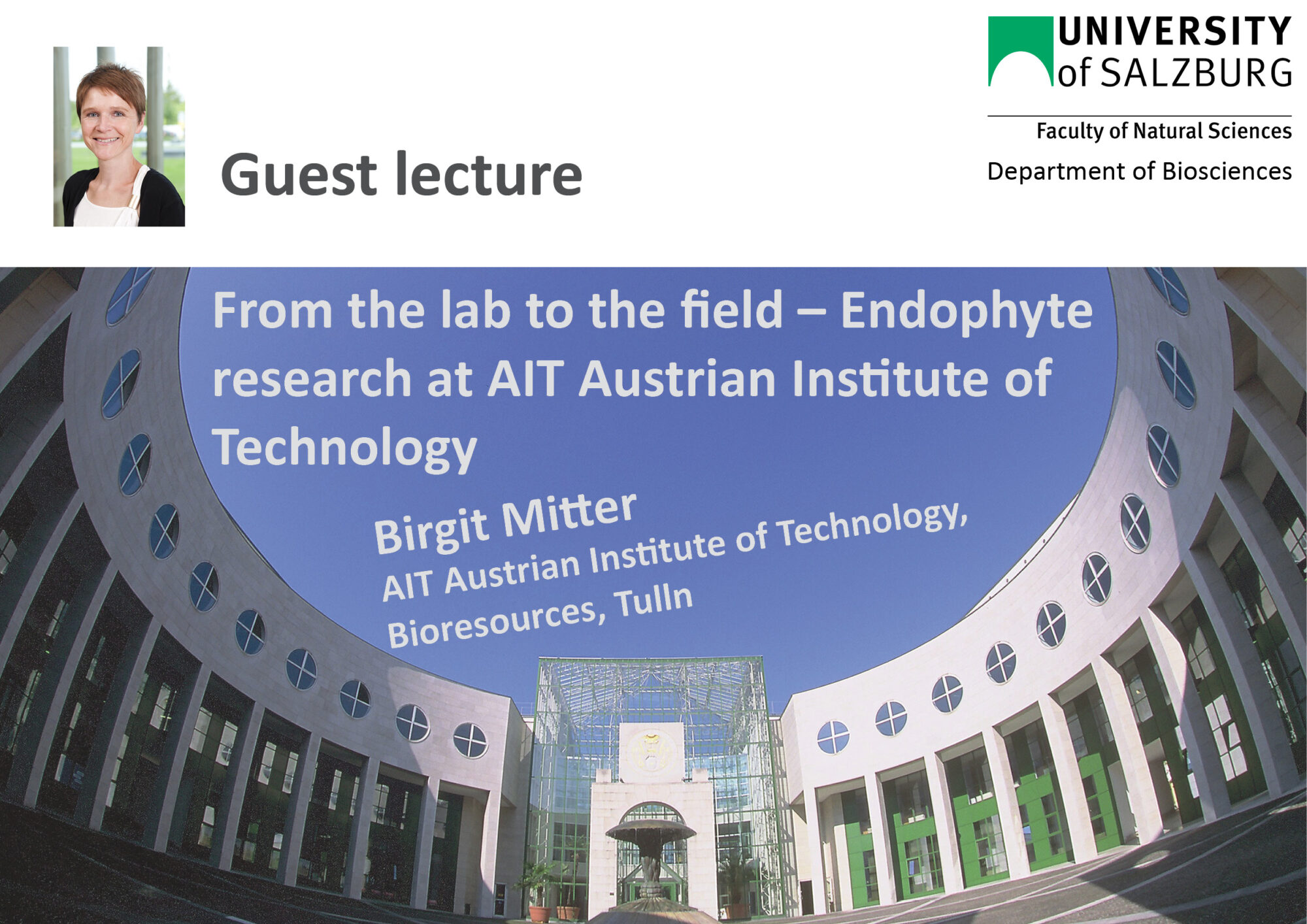 Invitation Guest lecture Birgit Mitter