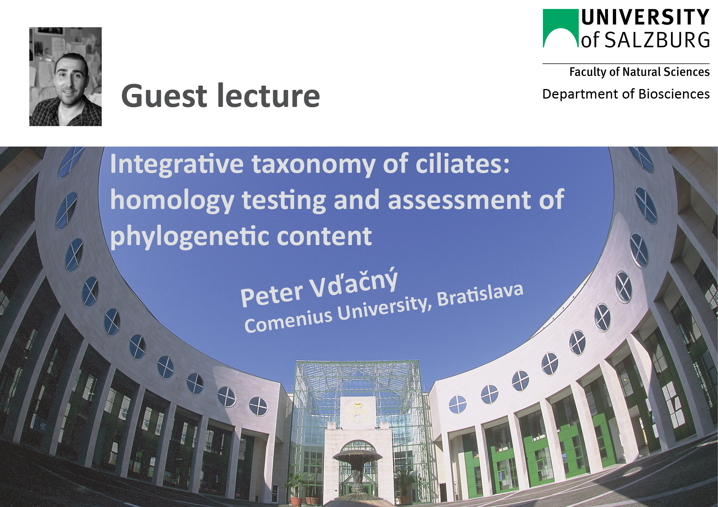 Invitation guest lecture Vdacny