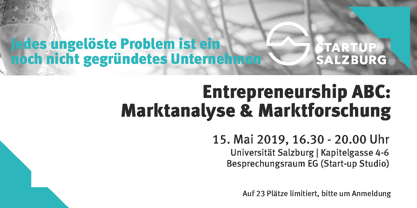 Einladung zum Entrepreneurship ABC: Marktanalyse & Marktforschun