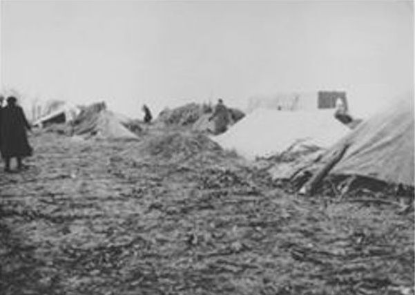 Foto von Fl&uuml;chtlingszelten 1938