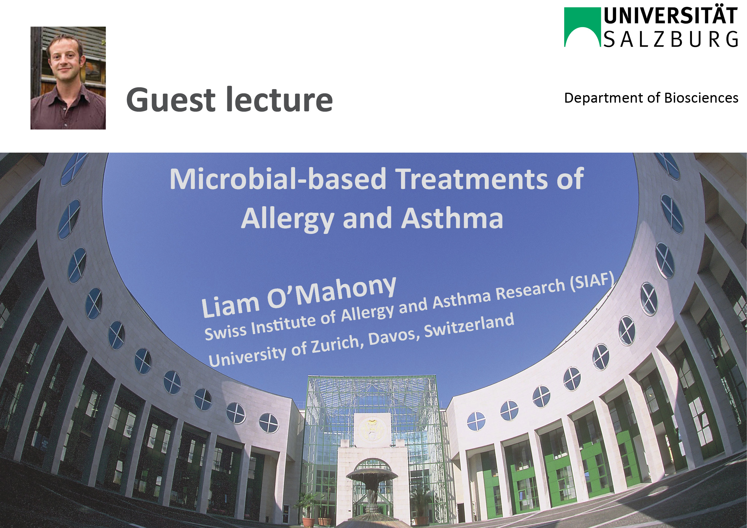 Invitation Guest lecture OMahony