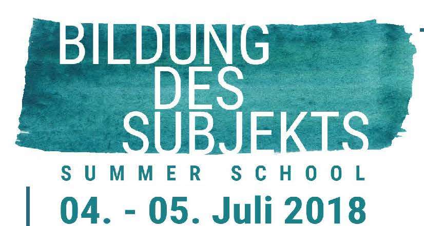 Summerschool 2018