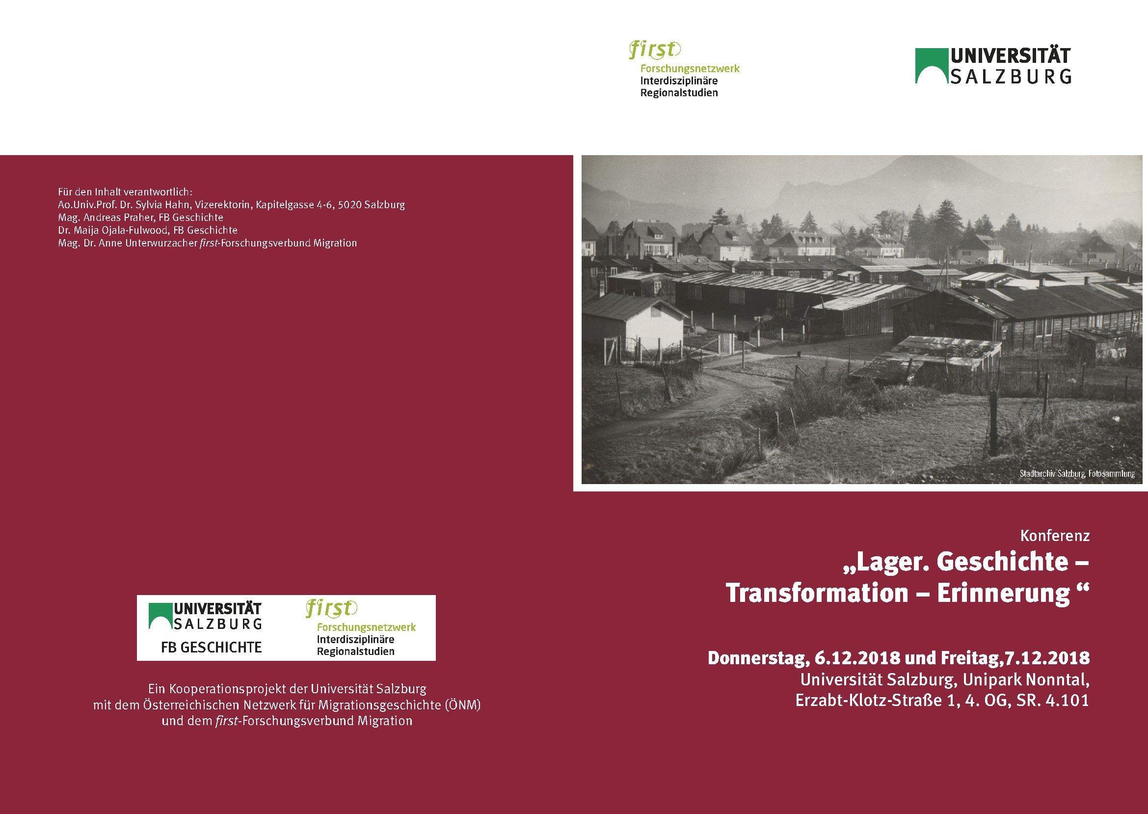 Konferenz „Lager. Geschichte – Transformation – Erinnerung “