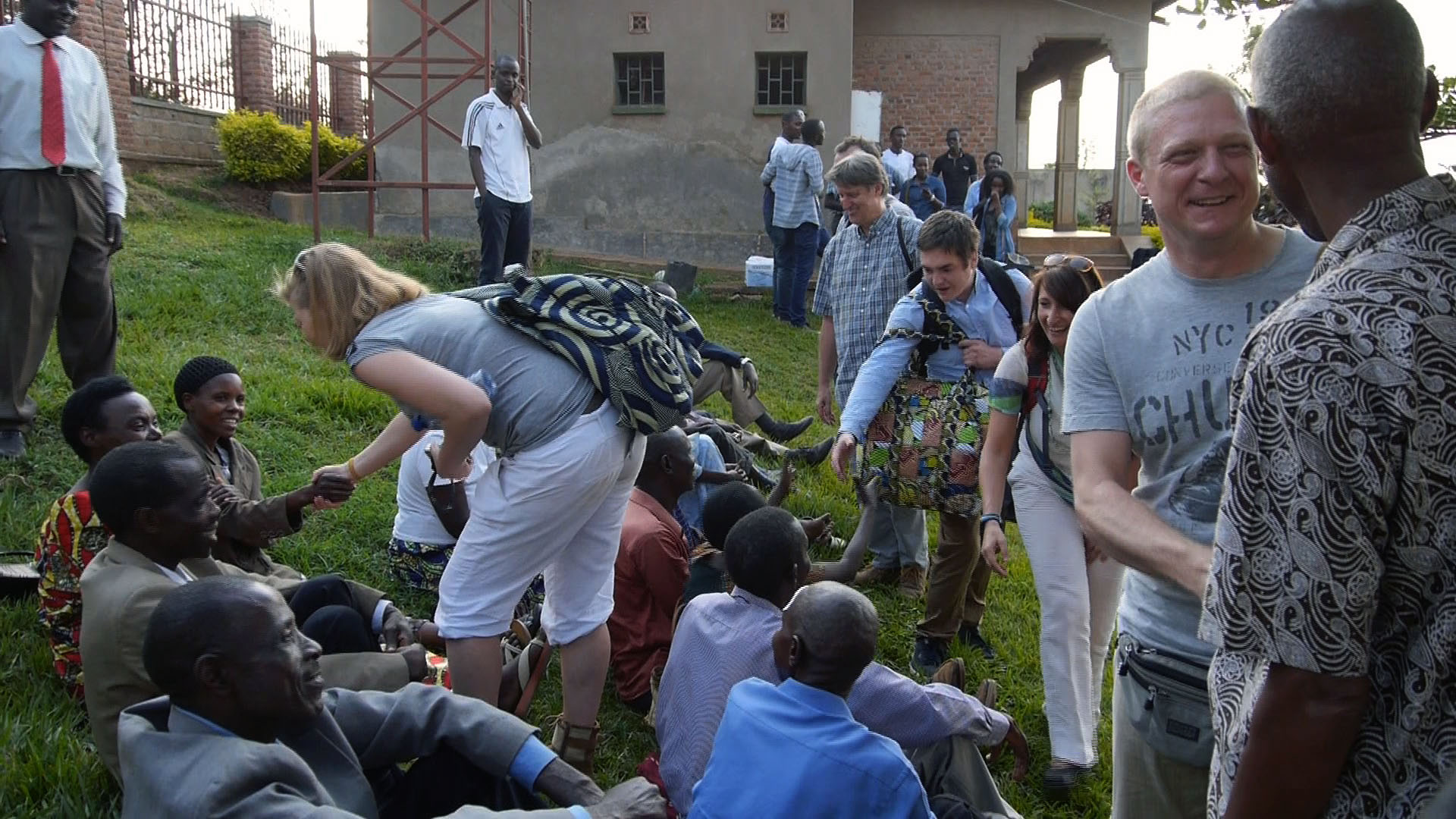 students met a group of 18 survivors and perpetrators from the K