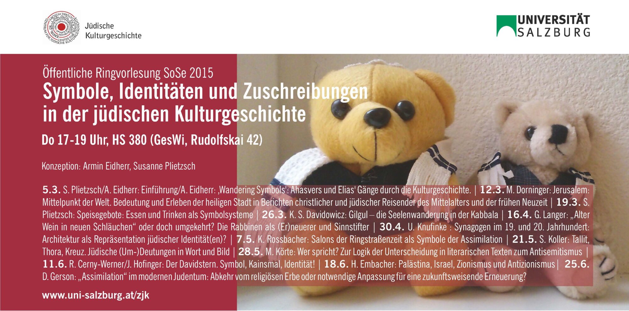 Ringvorlesung „Symbole, Identitäten und Zuschreibungen in der jüdischen ...