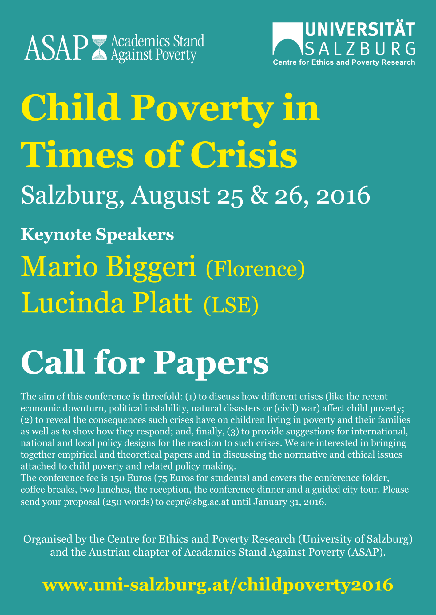 Poster Child Poverty in Times of Crisis