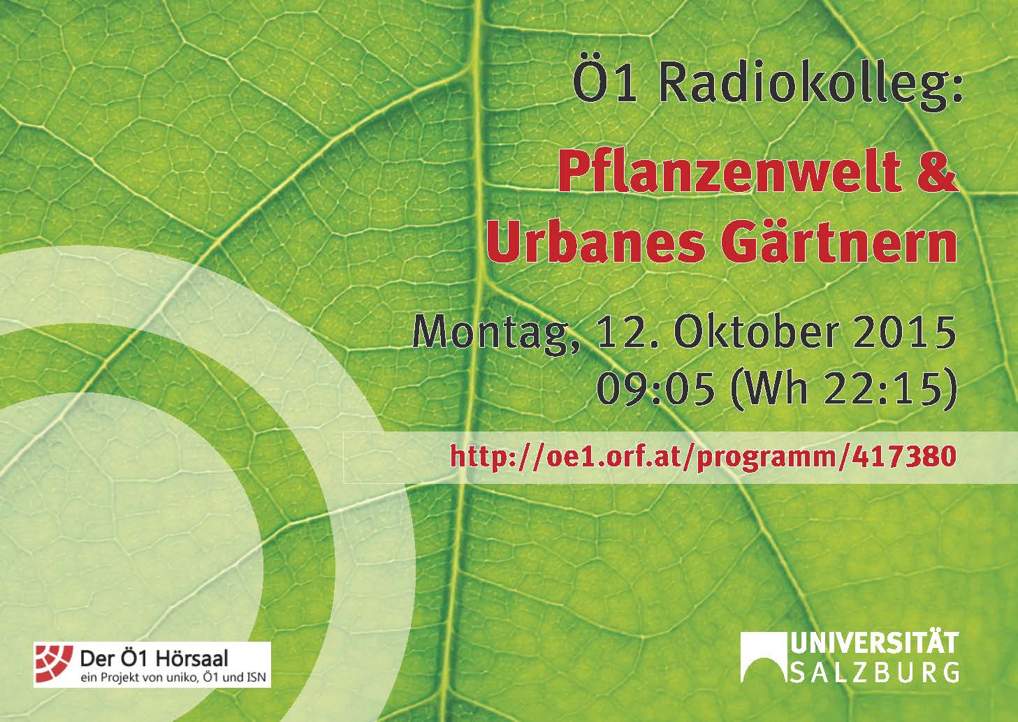 Postkarte mit dem Titel: &Ouml;1-Radiokolleg