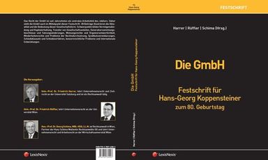 Cover Die GmbH – Festschrift für Hans-Georg Koppensteiner zum 80. Geburtstag (2016)