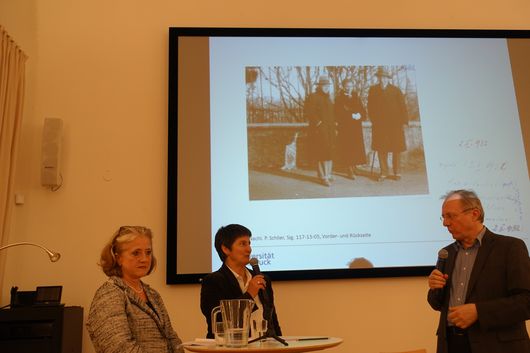 Ursula A. Schneider, Annette Steinsiek und Manfred Mittermayer (v. li.)