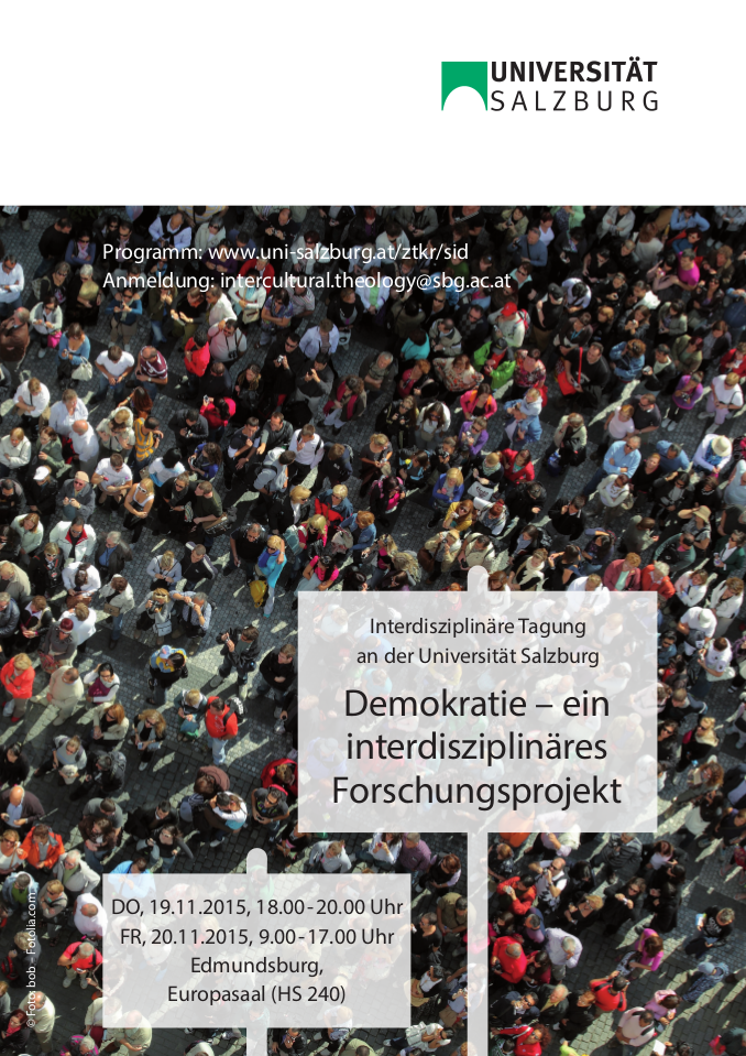 Plakat Tagung Demokratie 2015