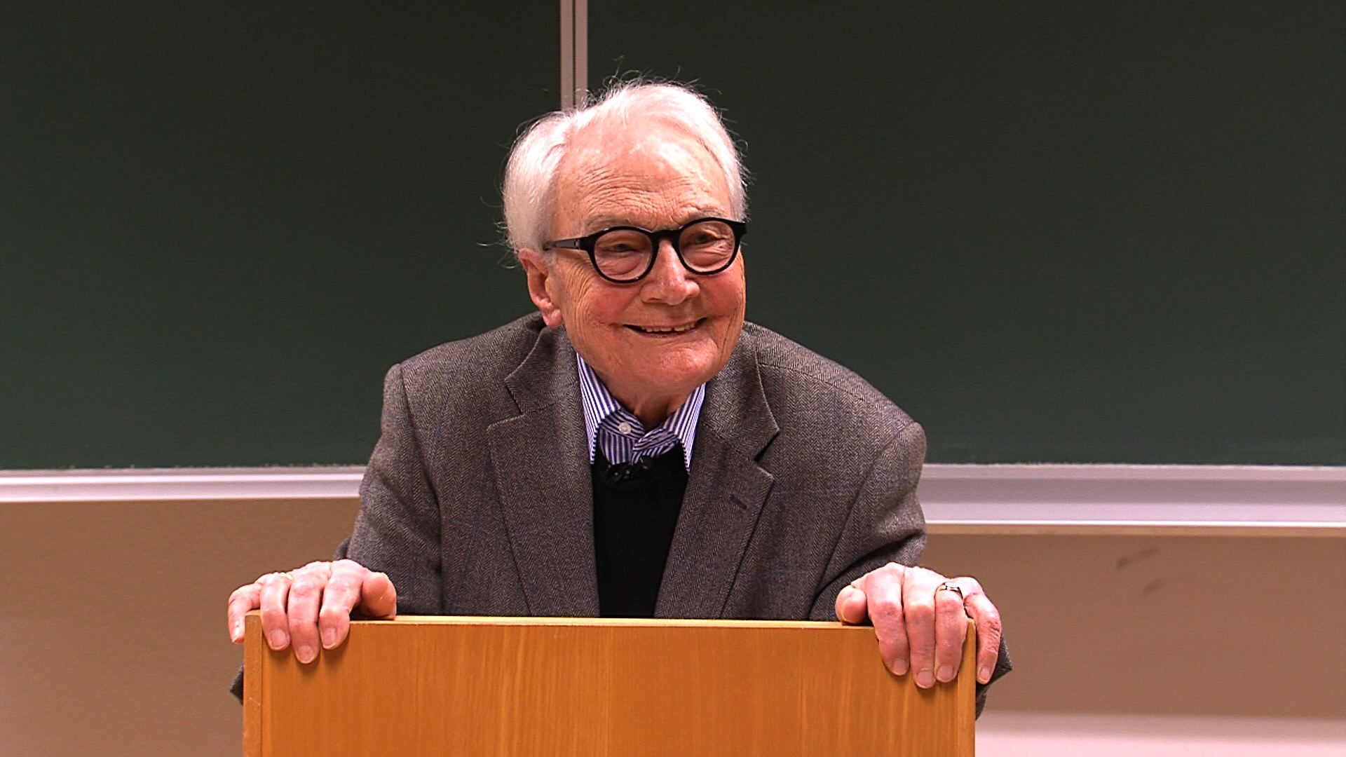 Ernst Wangermann bei seinem Vortrag Erlebnisse und Bilanz