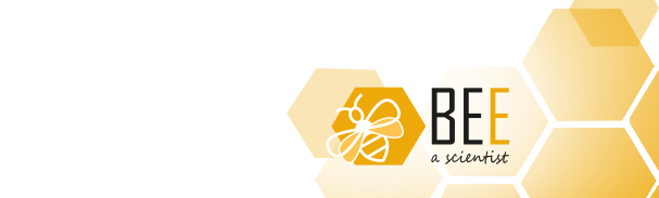 Footer "Bee a scientist"