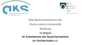 Plakette AKS Sprachenzentrum Salzburg