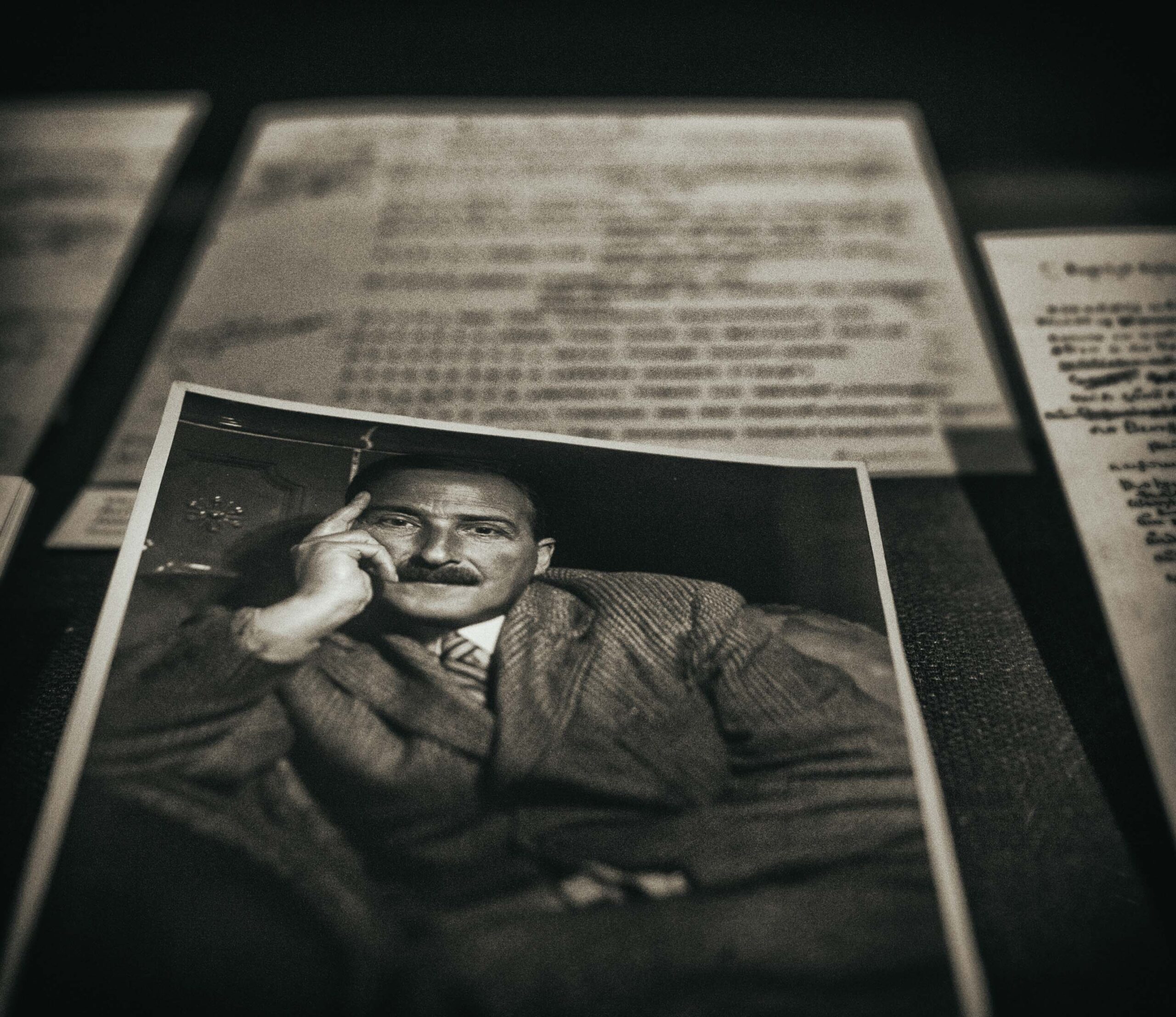 Old photo showing Stefan Zweig