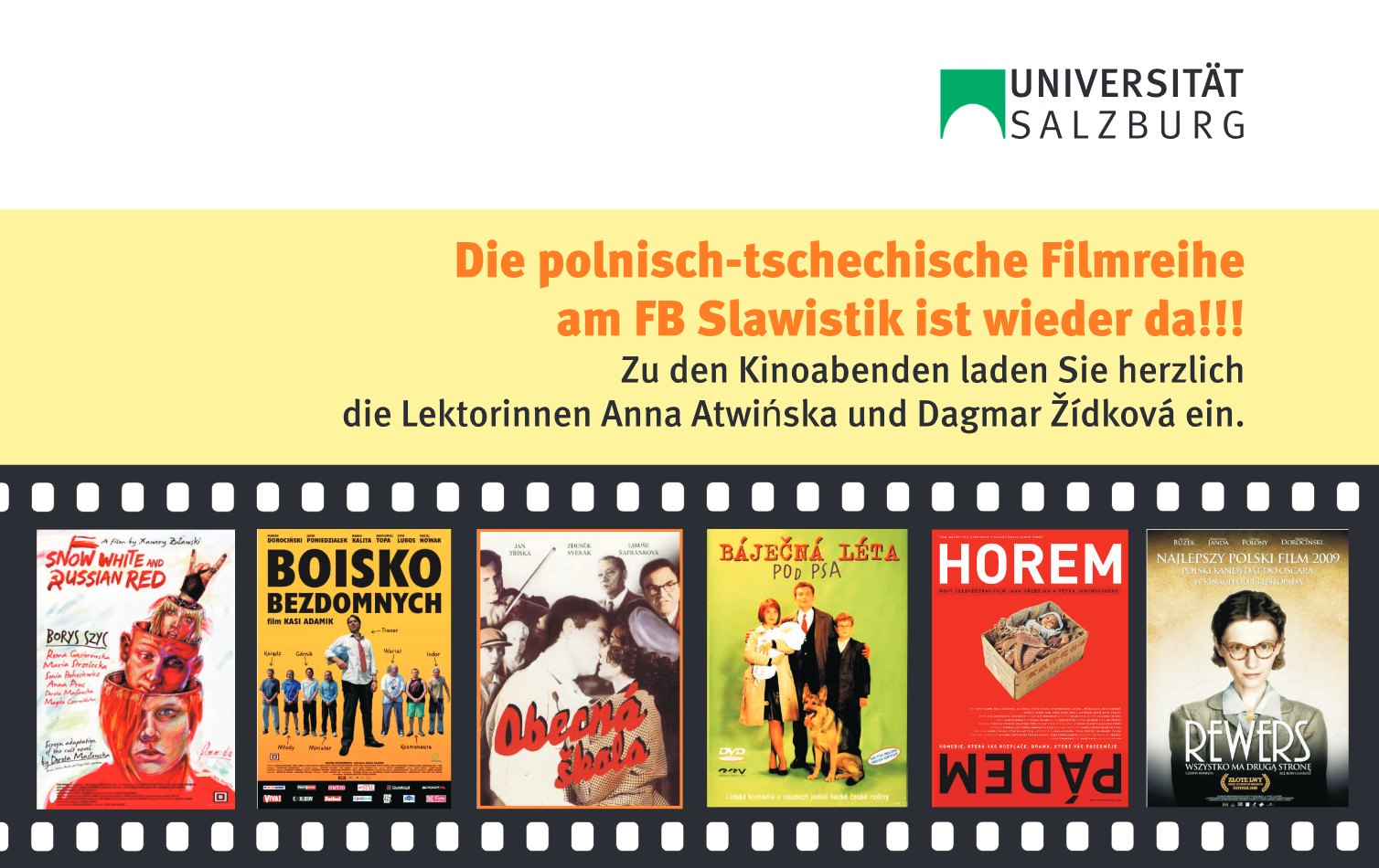 Filmplakat zur Polnisch-Tschechischen Filmreihe SoSe 2010