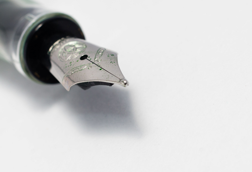 Fountain pen nib by kdinuraj is licensed under CC BY 2.0