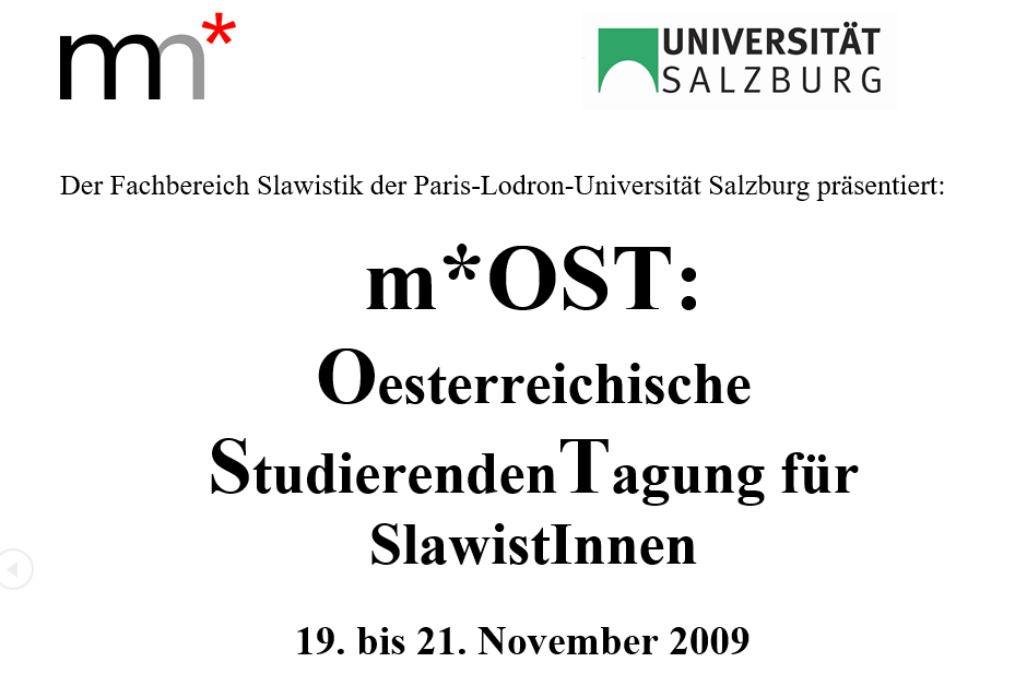 Tagungsplakat m*OST 2009