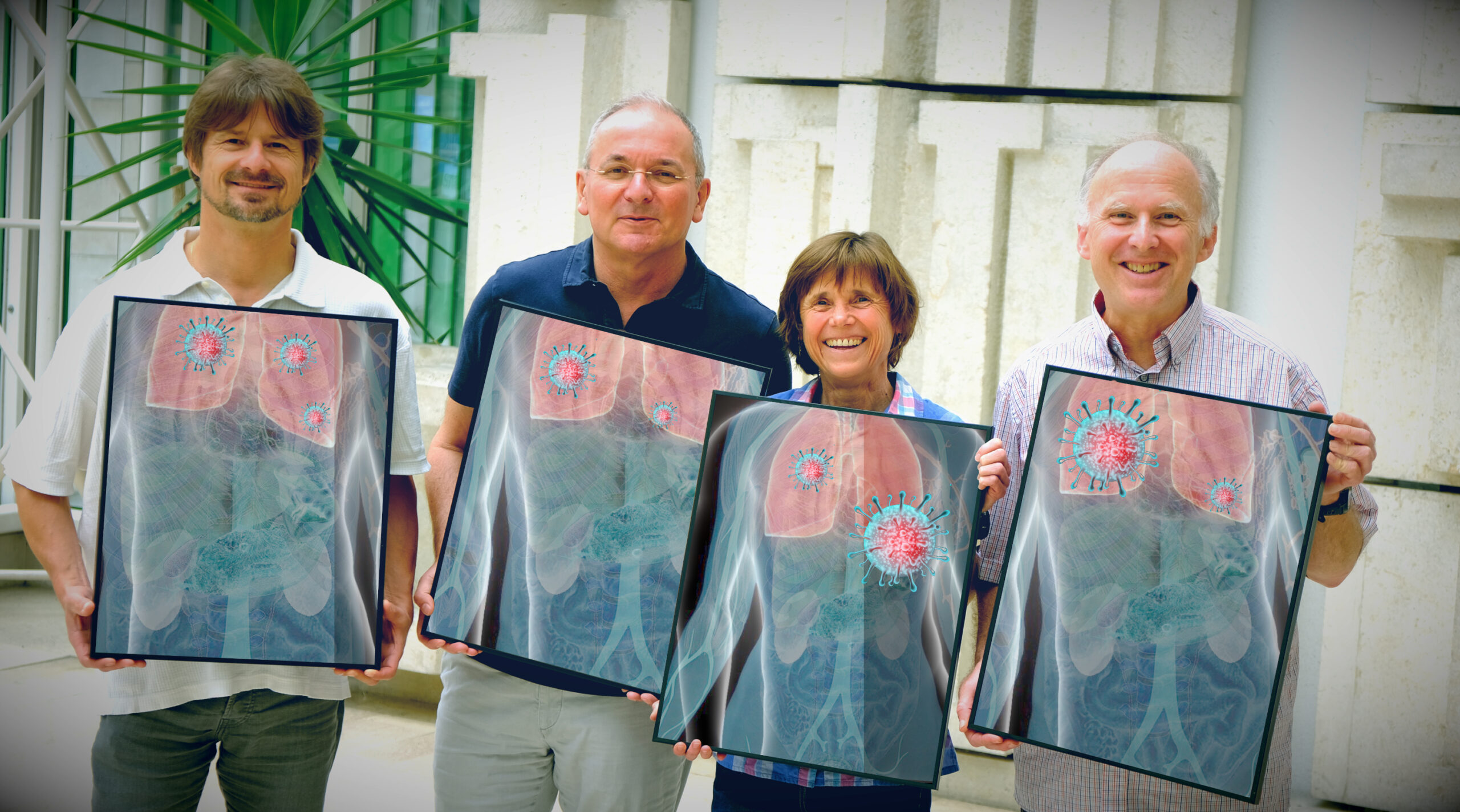 v.l.n.r. Martin Himly, Albert Duschl, Sabine Hofer, Norbert Hofstätter