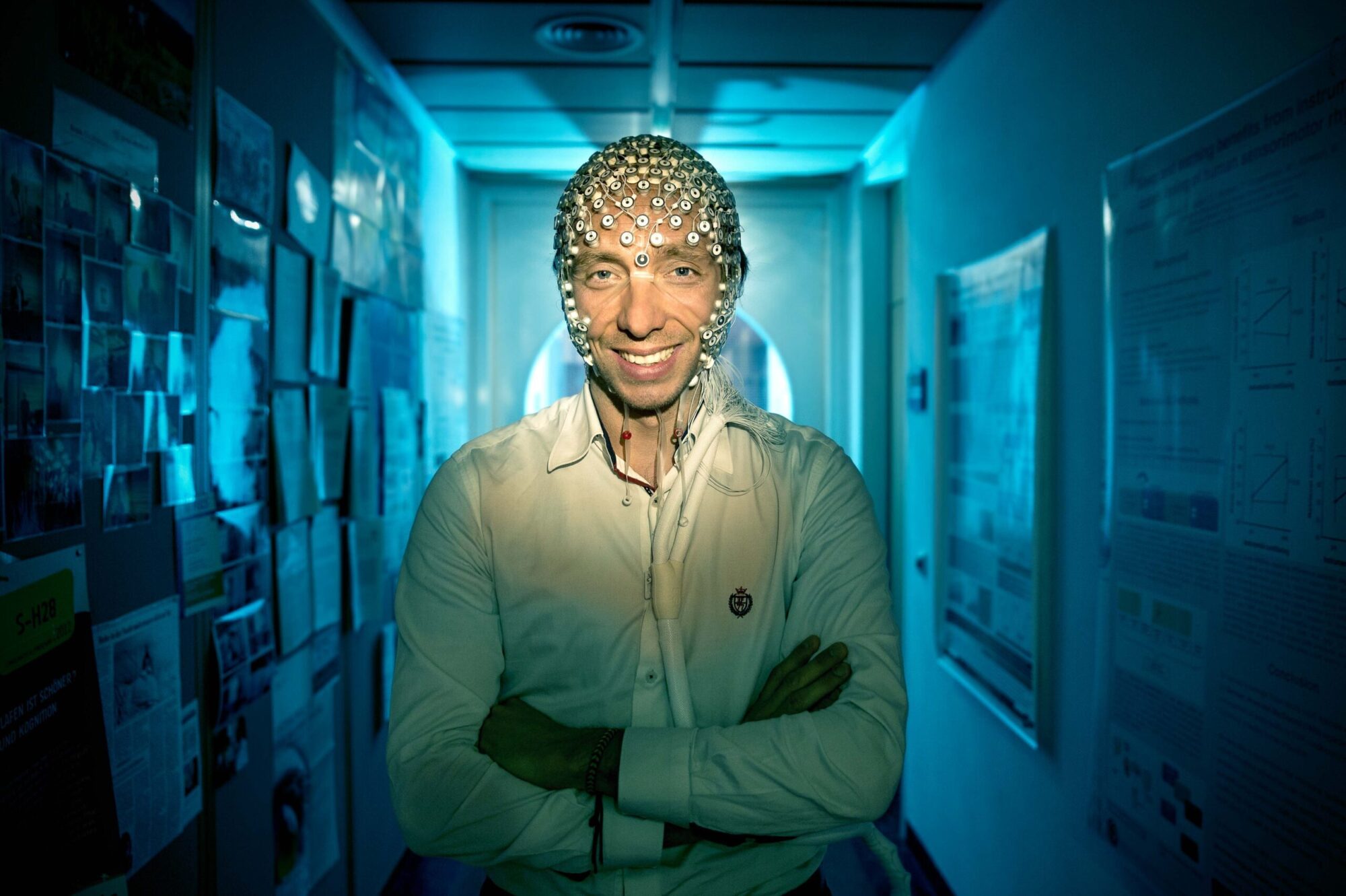 Porträt Manuel Schabus im Centre for Cognitive Neuroscience Salzburg
