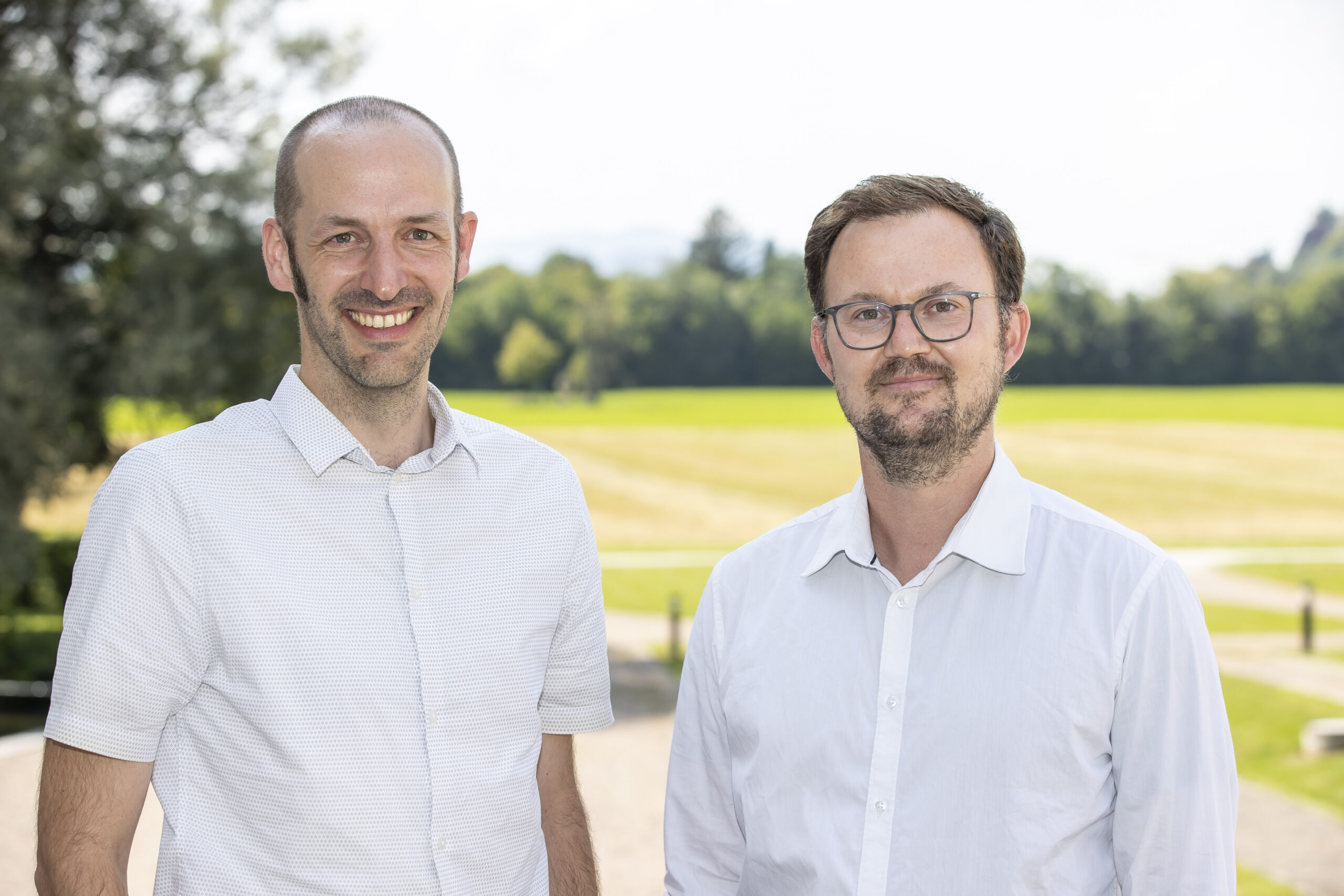 Univ.-Prof. Dr. Christoph von Hagke Leiter AG Geologie und Mag. Dr. Thomas Rinder Projektmitarbeiter, AG Geologie.