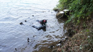 Taucher bei der Arbeit