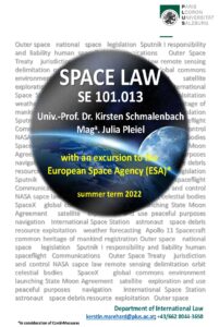 Poster Space Law