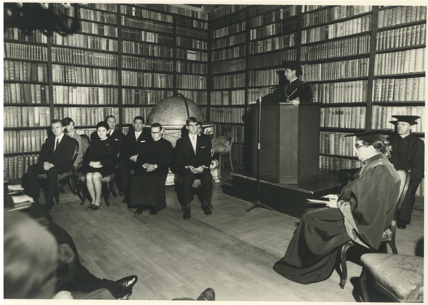 Doctoral graduation ceremony in the Bibliotheksaula 15.12.1967
