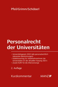 Cover Personalrecht der Universitäten