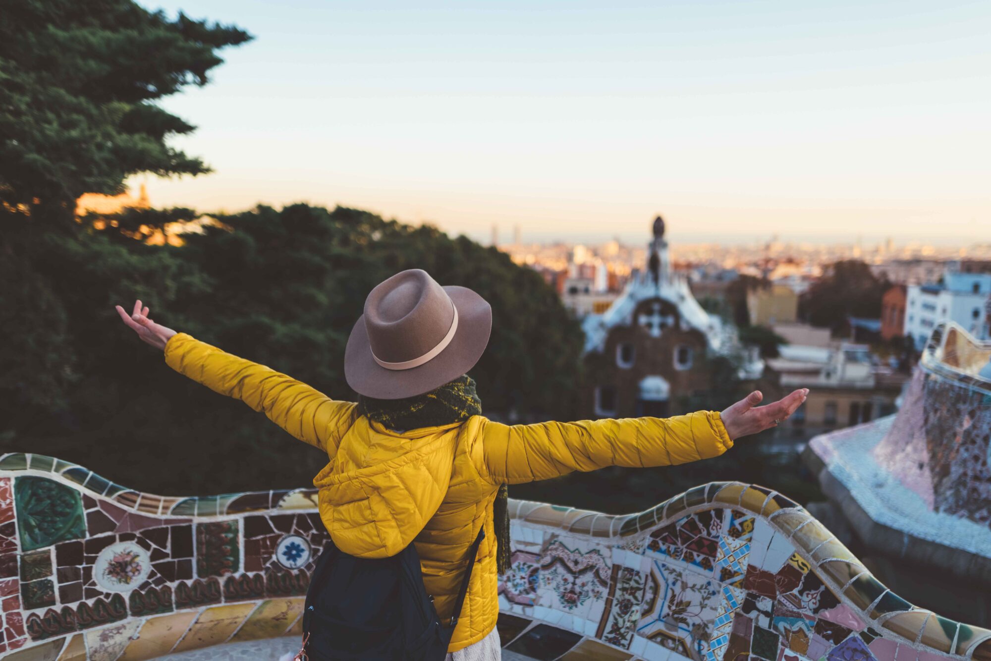 Solo traveler enjoying Barcelona