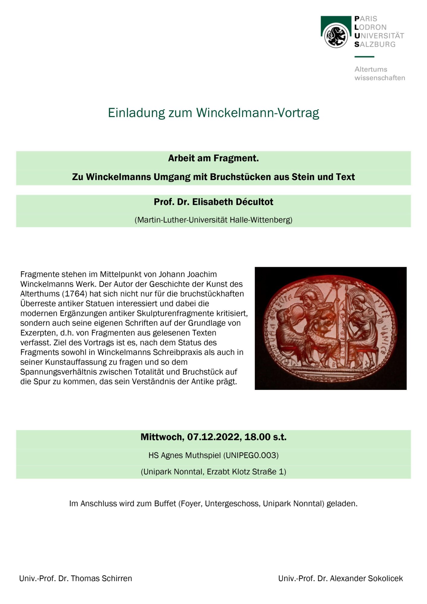 Winckelmann-Vortrag 2022