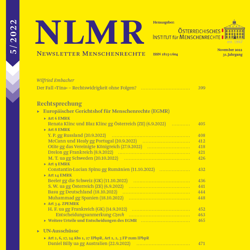Cover NLMR 5/2022
