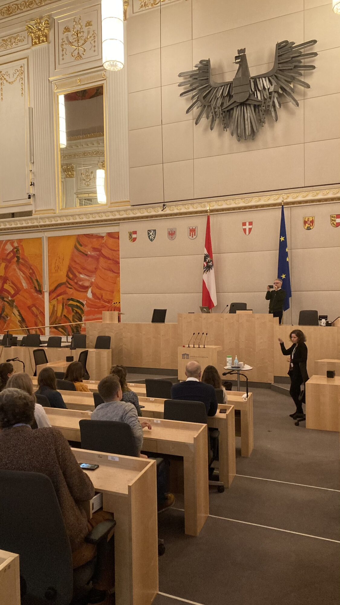 Besuch im Parlament (Hofburg)