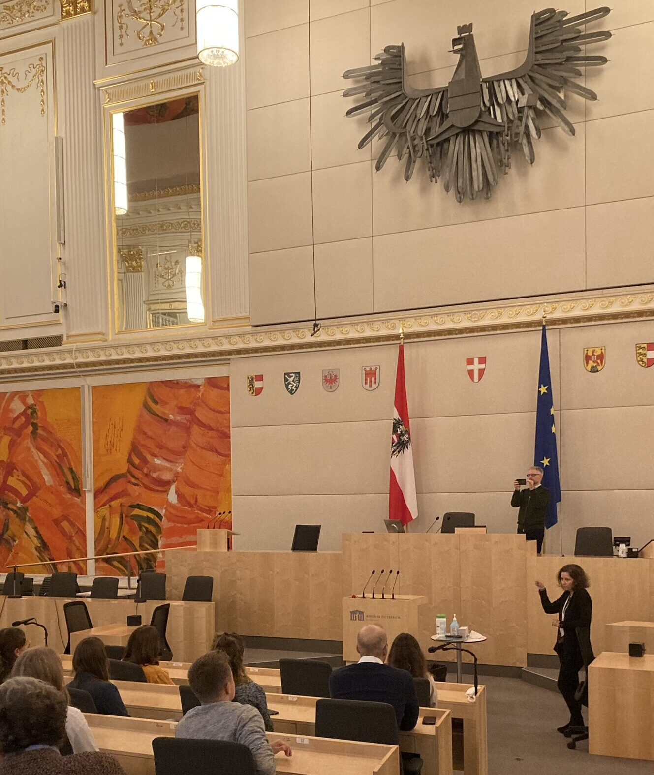 Besuch im Parlament (Hofburg)