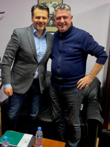 Dr. Robert KRAMMER/&Ouml;IM und Mr. Ahmet Prenci/Kommissar der Fachgruppe Nationaler Pr&auml;ventionsmechanismus in Albanien (v.l.n.r.)