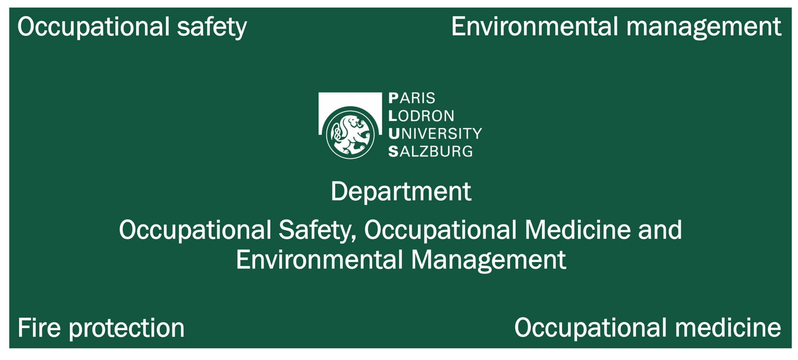 Logo Occupational Safety, Occupational Medicine and Environmental Management Department