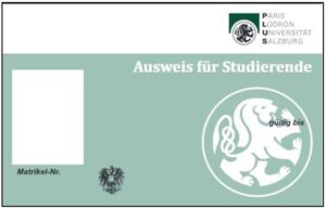 Ausweis für Studierende Vorderseite