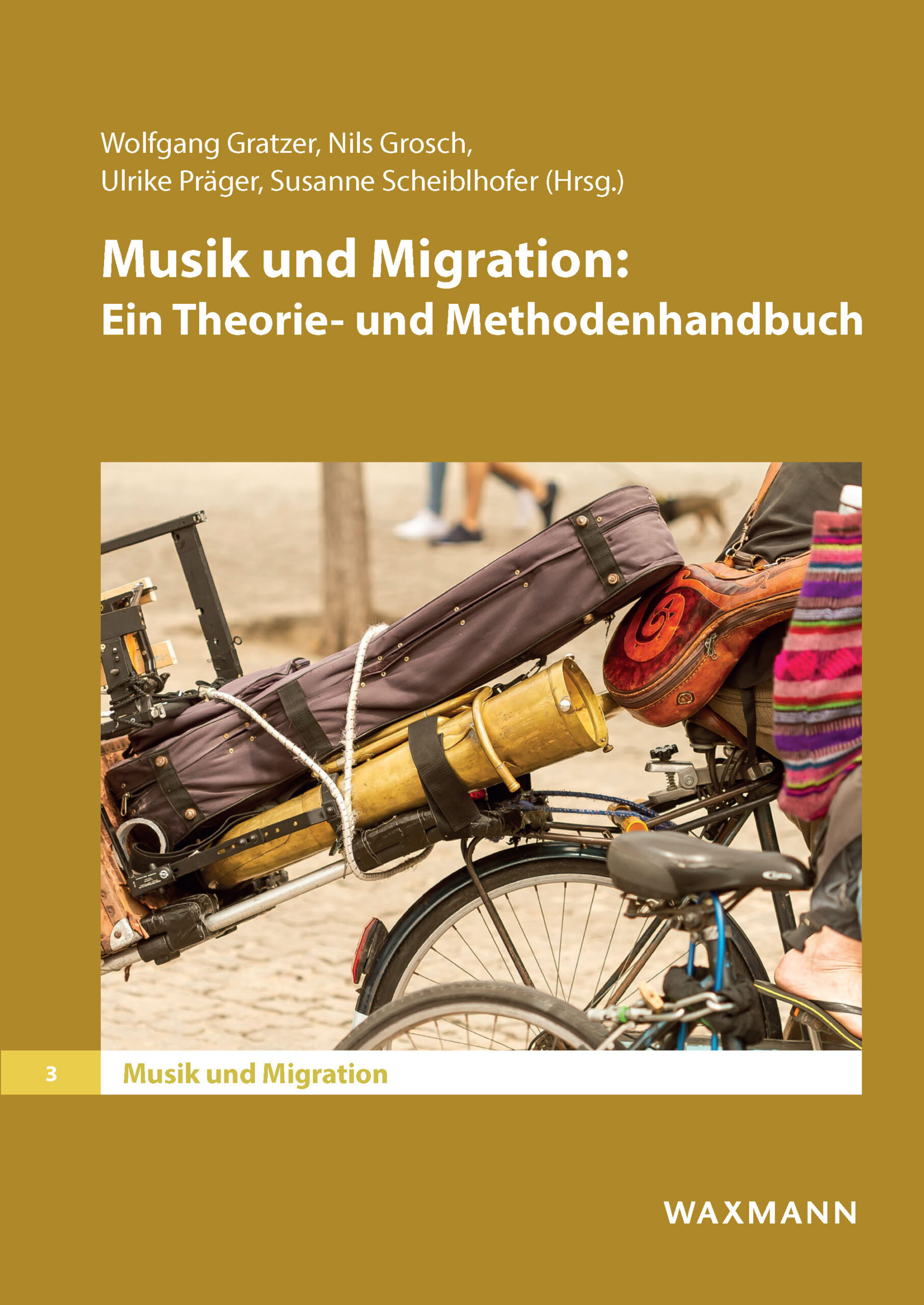 Titelbild des Handbuchs zeigt einen Fahrradgepäckträger mit mehreren Instrumenten