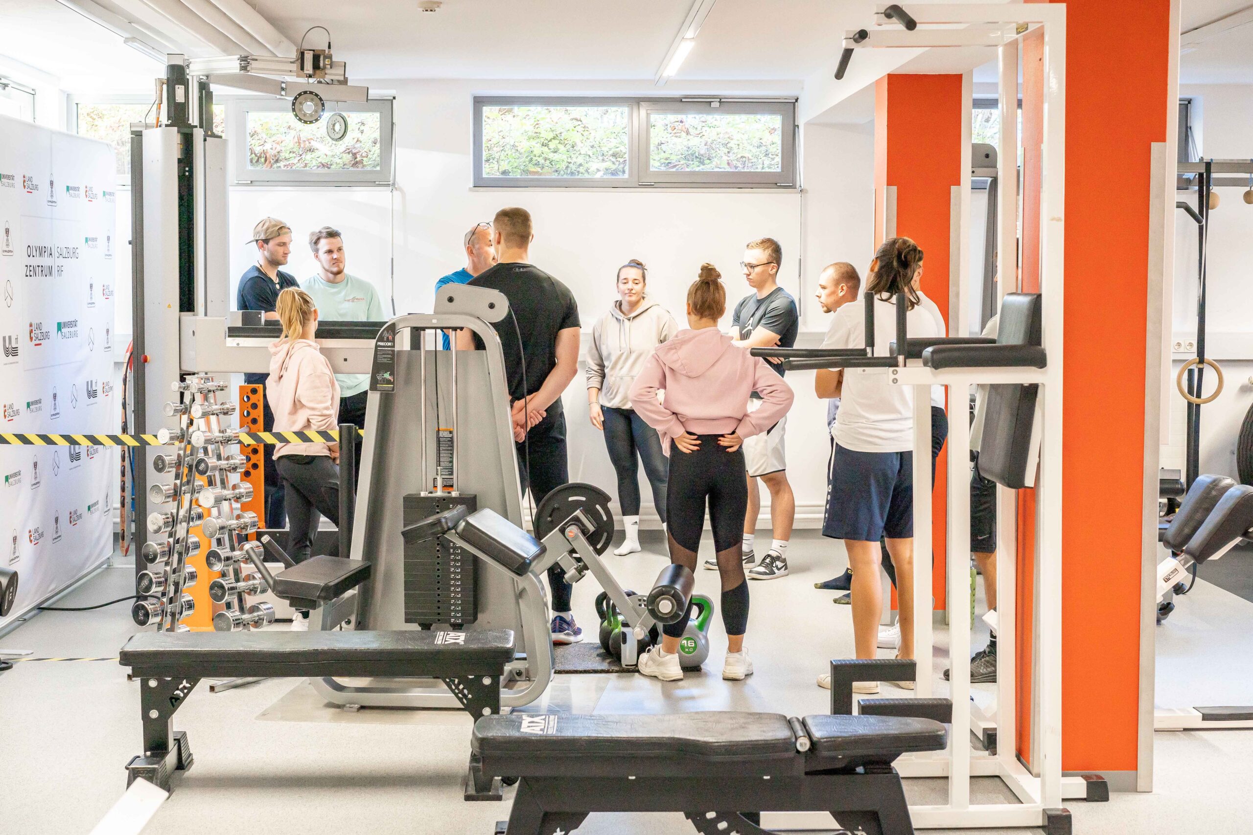 students in the gym