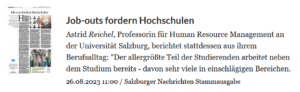 Articel in Salzburger Nachrichten of 26.8.2023