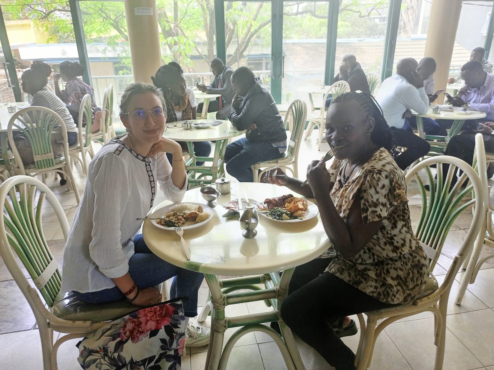 Tamara Tomic (left), Dr. Edith Kayeli Chamwama (right)