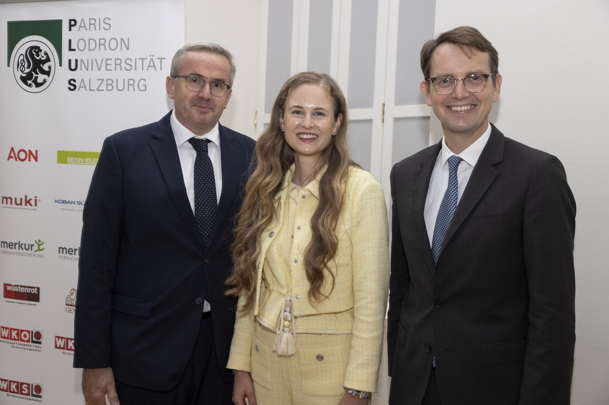 Universitätsprofessor Martin Auer, Mag. Lisa Promok und Universitätsprofessor Stefan Perner