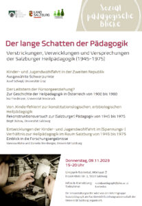 Plakat Sozpäd. Blicke / Fachtag 2023